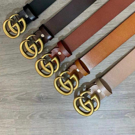 Vintage Style Gucci GG Buckle Leather Belt   ITEM NO.: CS-BT062