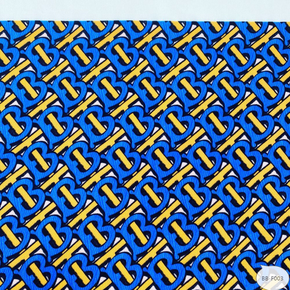 Designer inspired Burberry Pattern digital printed spandex knitted fabrics