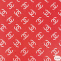 Designer inspired Chanel Pattern digital printed four way spandex fabrics