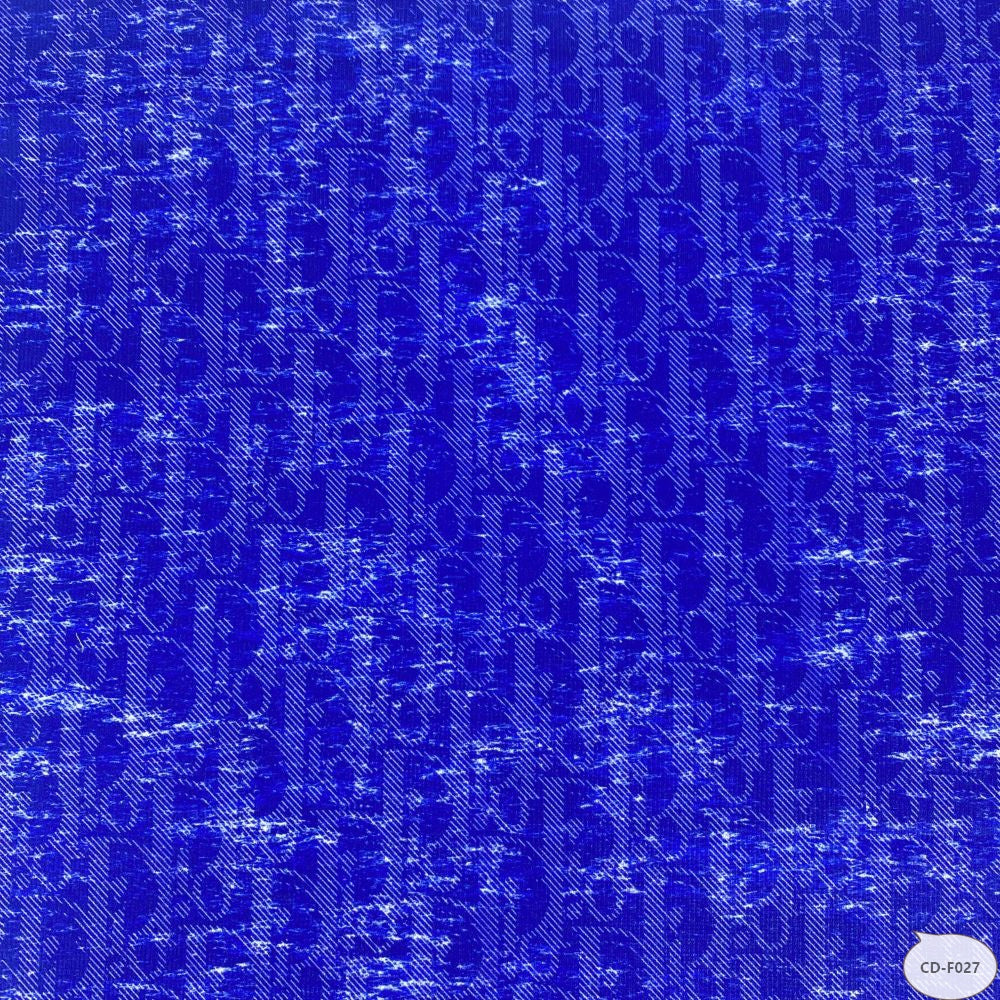 Designer inspired Dior Pattern digital printed spandex knitted fabrics