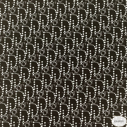 Designer inspired Dior Pattern digital printed four way spandex fabrics