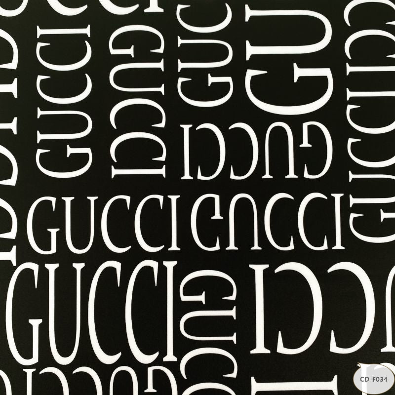 Designer inspired Gucci Pattern digital printed four way spandex fabrics