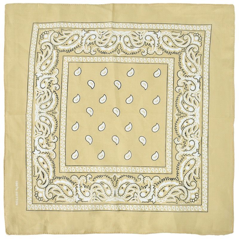 Charms Decorative Custom Craft Cotton Paisley Bandana Item NO.: ACC-004