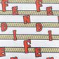 Designer inspired Fendi Pattern digital printed four way spandex fabrics