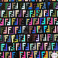 Designer inspired Fendi Pattern digital printed moss crepe spandex fabrics