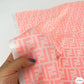 Designer inspired Fendi Pattern digital printed silky satin fabrics
