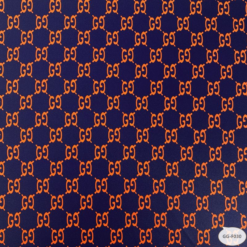 Designer inspired Gucci Pattern digital printed four way spandex fabrics