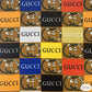 Designer inspired Gucci Pattern digital printed silky satin fabrics