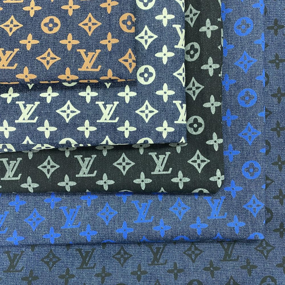 Selected Quality Mutiple Colors LV Denim Screen Printing Fabrics