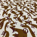 Selected Quality LV Digital Printed Cotton Stretch Denim Fabrics