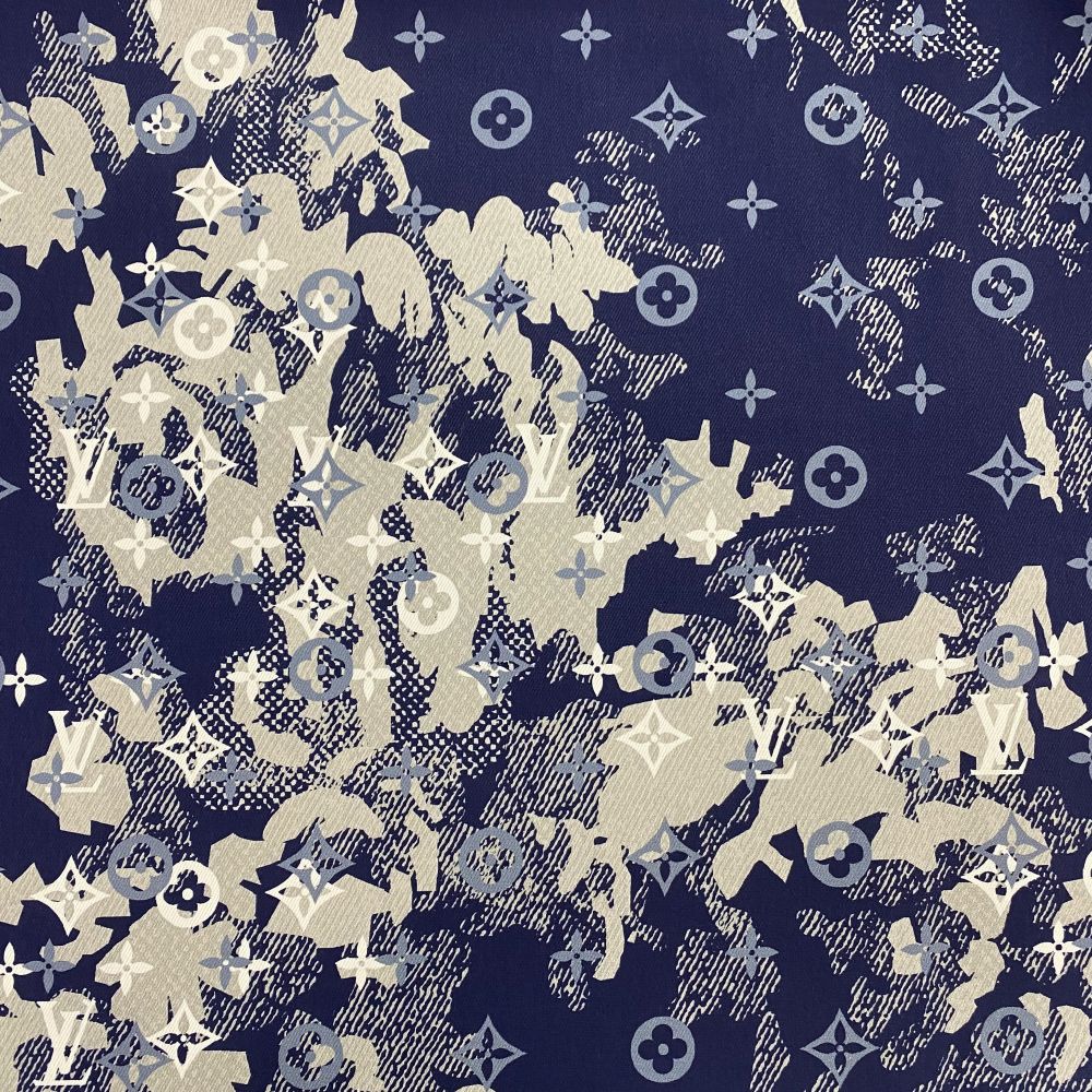 Selected Quality LV Digital Printed Cotton Stretch Denim Fabrics