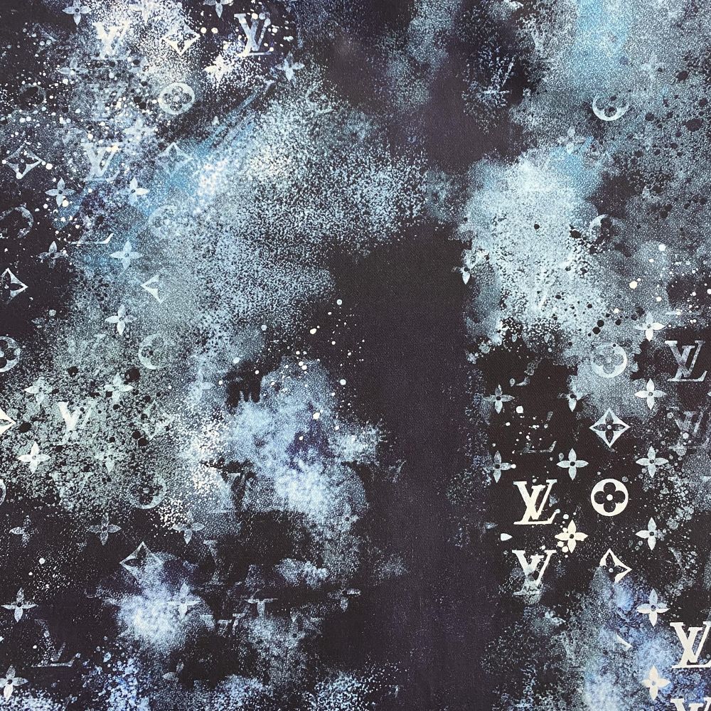 Selected Quality LV Digital Printed Cotton Stretch Denim Fabrics