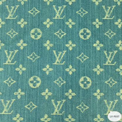 Designer inspired LV Pattern digital printed spandex knitted fabrics