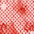 Designer inspired LV Pattern digital printed spandex knitted fabrics