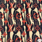 Designer inspired LV Pattern digital printed spandex knitted fabrics