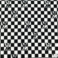 Designer inspired LV Pattern digital printed moss crepe spandex fabrics