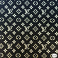 Designer inspired LV Pattern digital printed moss crepe spandex fabrics