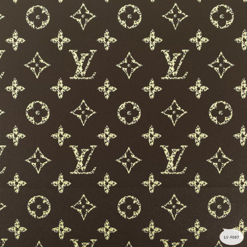 Designer inspired LV Pattern digital printed four way spandex fabrics