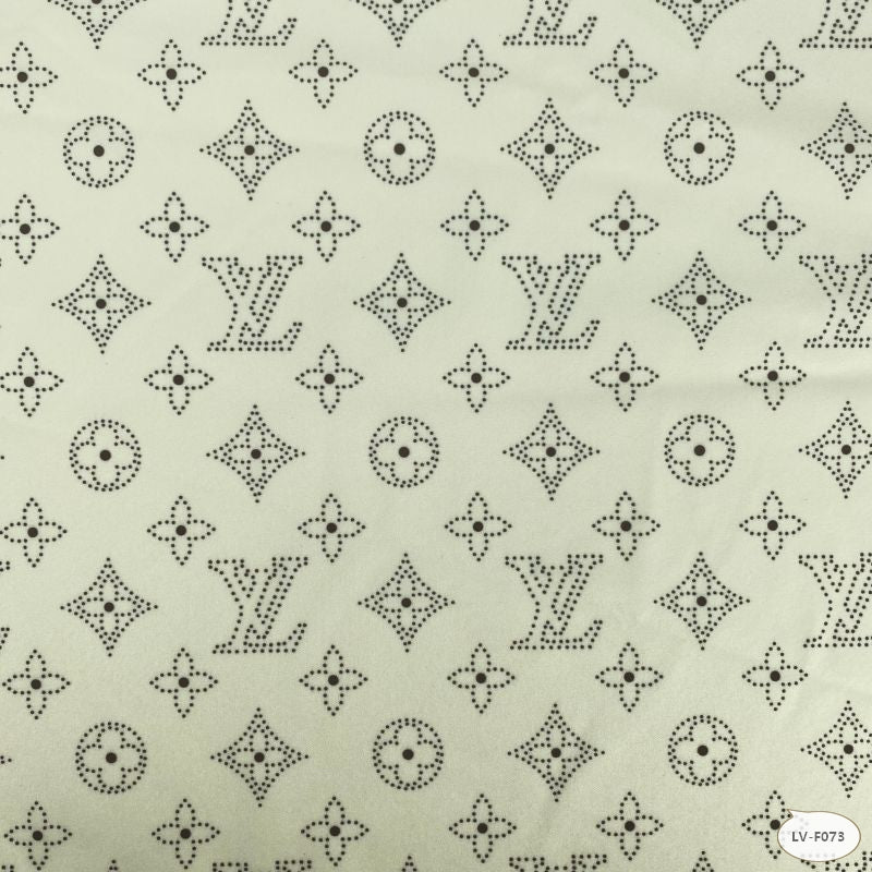 Designer inspired LV Pattern digital printed four way spandex fabrics