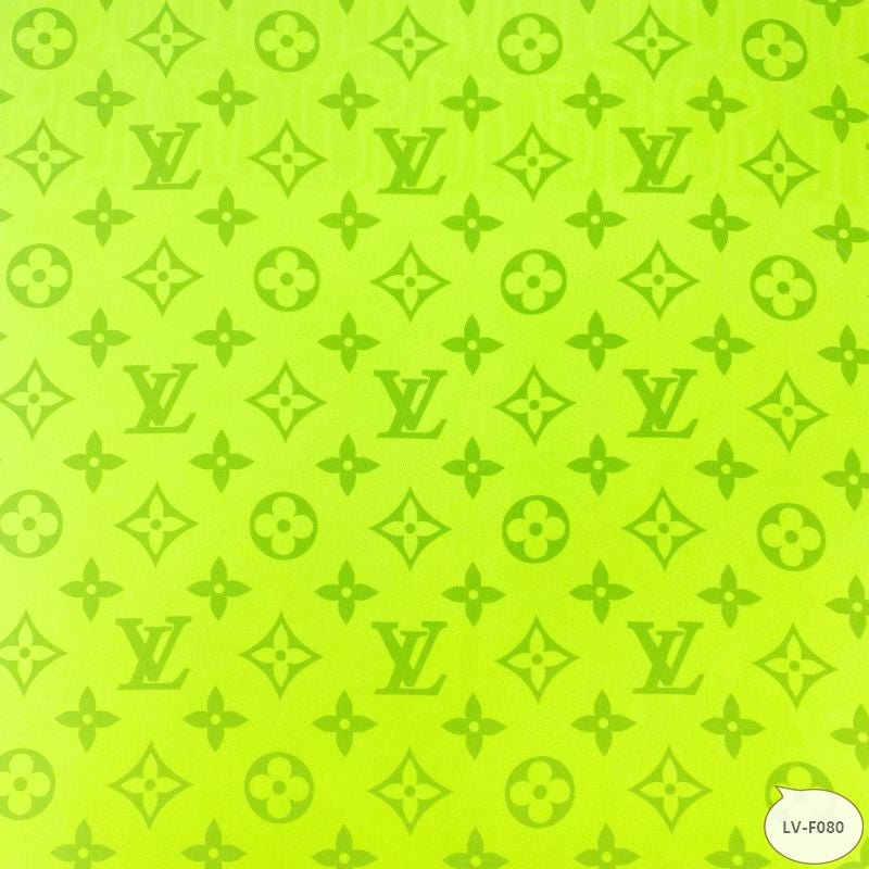 Designer inspired LV Pattern digital printed silky satin fabrics