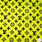 Designer inspired LV Pattern digital printed silky satin fabrics