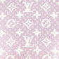 Designer inspired LV Pattern digital printed silky satin fabric