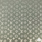 Designer inspired LV Pattern digital printed silky satin fabrics