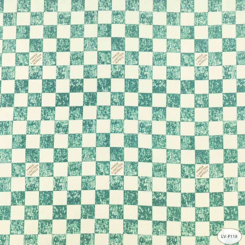 Designer inspired LV Pattern digital printed silky satin fabrics