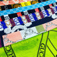 Designer inspired Gucci Pattern digital printed silky satin fabrics