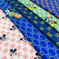 Designer inspired Gucci Pattern digital printed moss crepe spandex fabrics