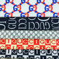Designer inspired Gucci Pattern digital printed four way spandex fabrics