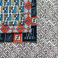 Designer inspired Fendi Pattern digital printed spandex knitted fabrics