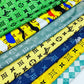 Designer inspired LV Pattern digital printed silky satin fabrics