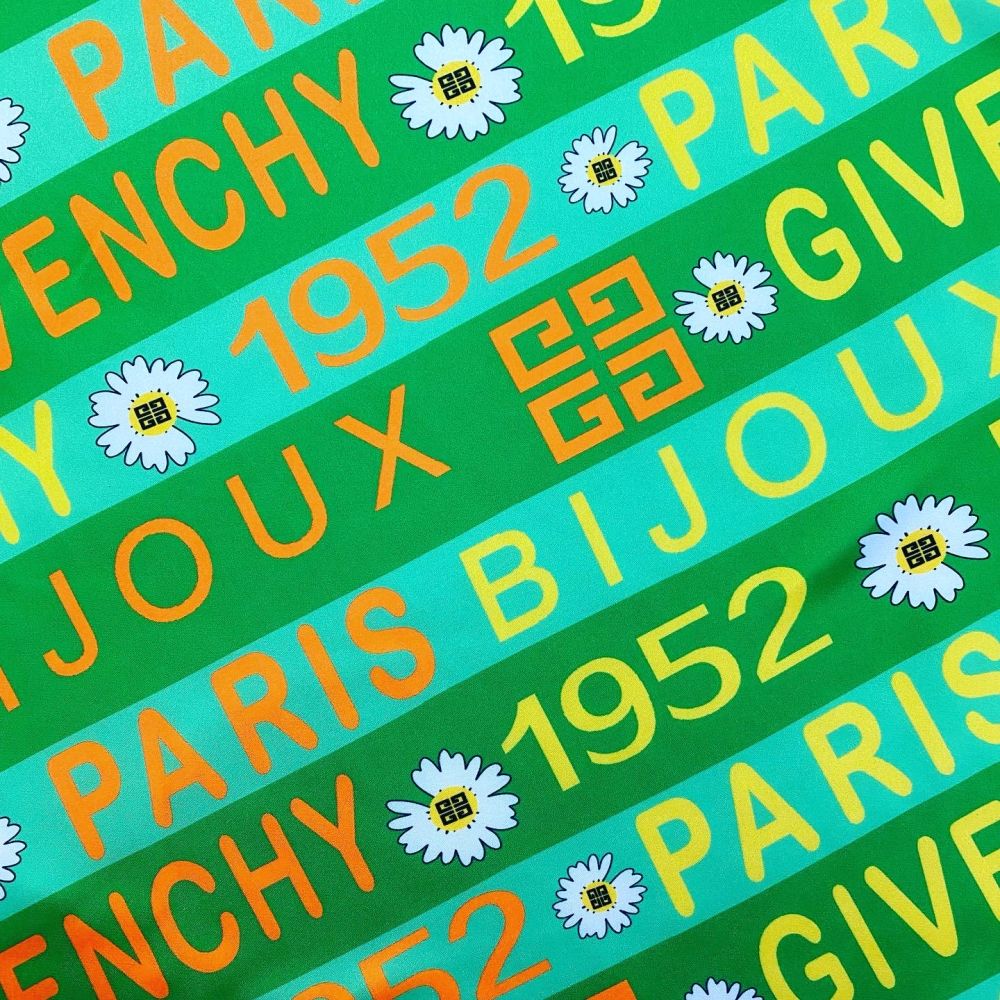 Designer inspired Versace Pattern digital printed silky satin fabrics