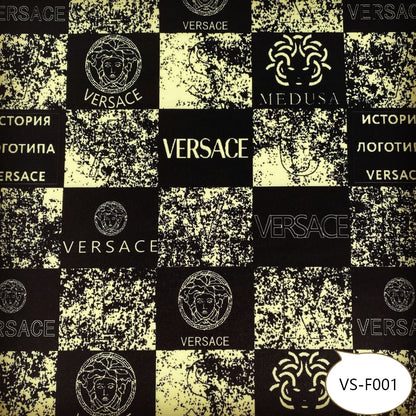 Designer inspired Versace Pattern digital printed spandex knitted fabrics